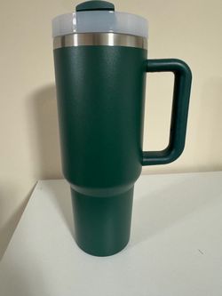 40 oz Tumbler with Handle – Green