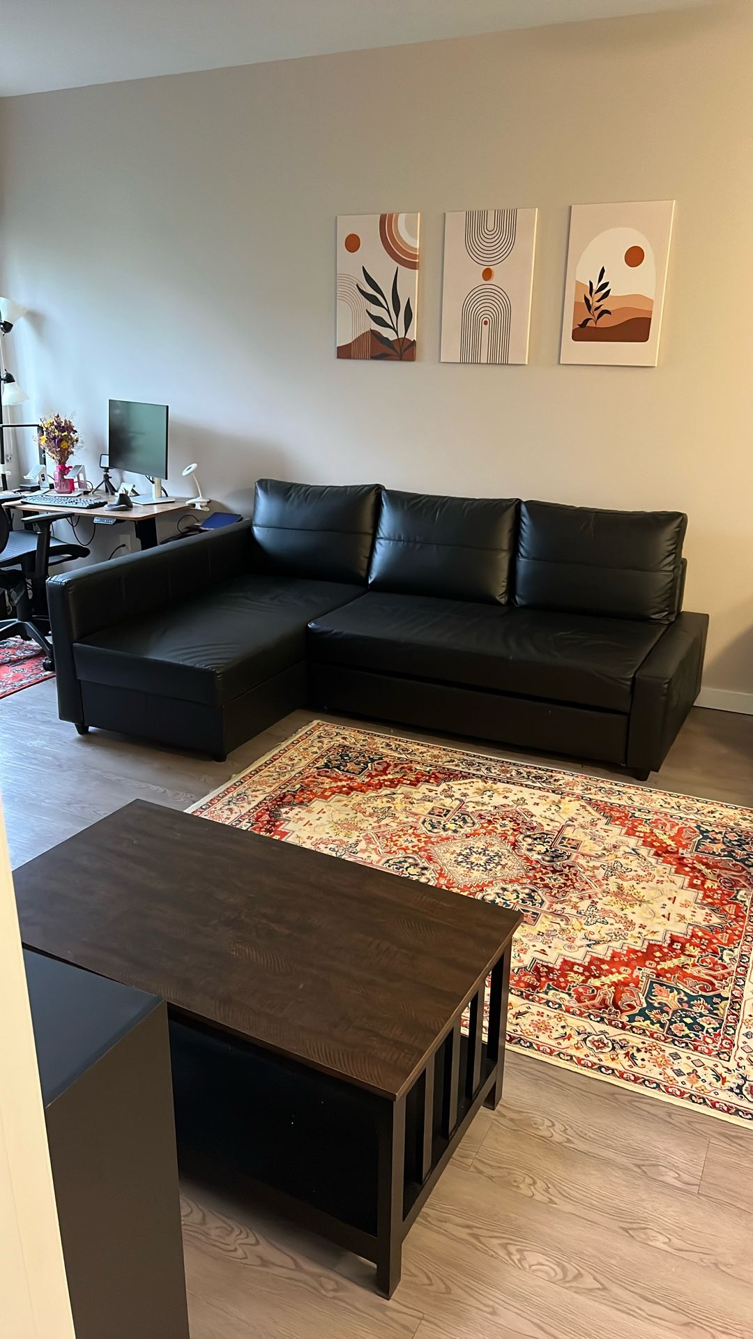 Black Sofa Bed w/ Storage FRIHETEN - IKEA
