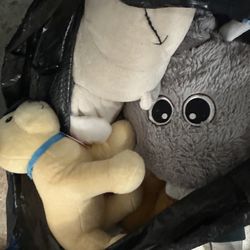 Free trash bag of plush