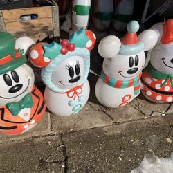 See Add Must go  needs to be picked up asap . Christmas blow molds Minnie and Mickey must take all