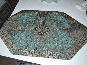 Octagonal Tapestry Table Topper