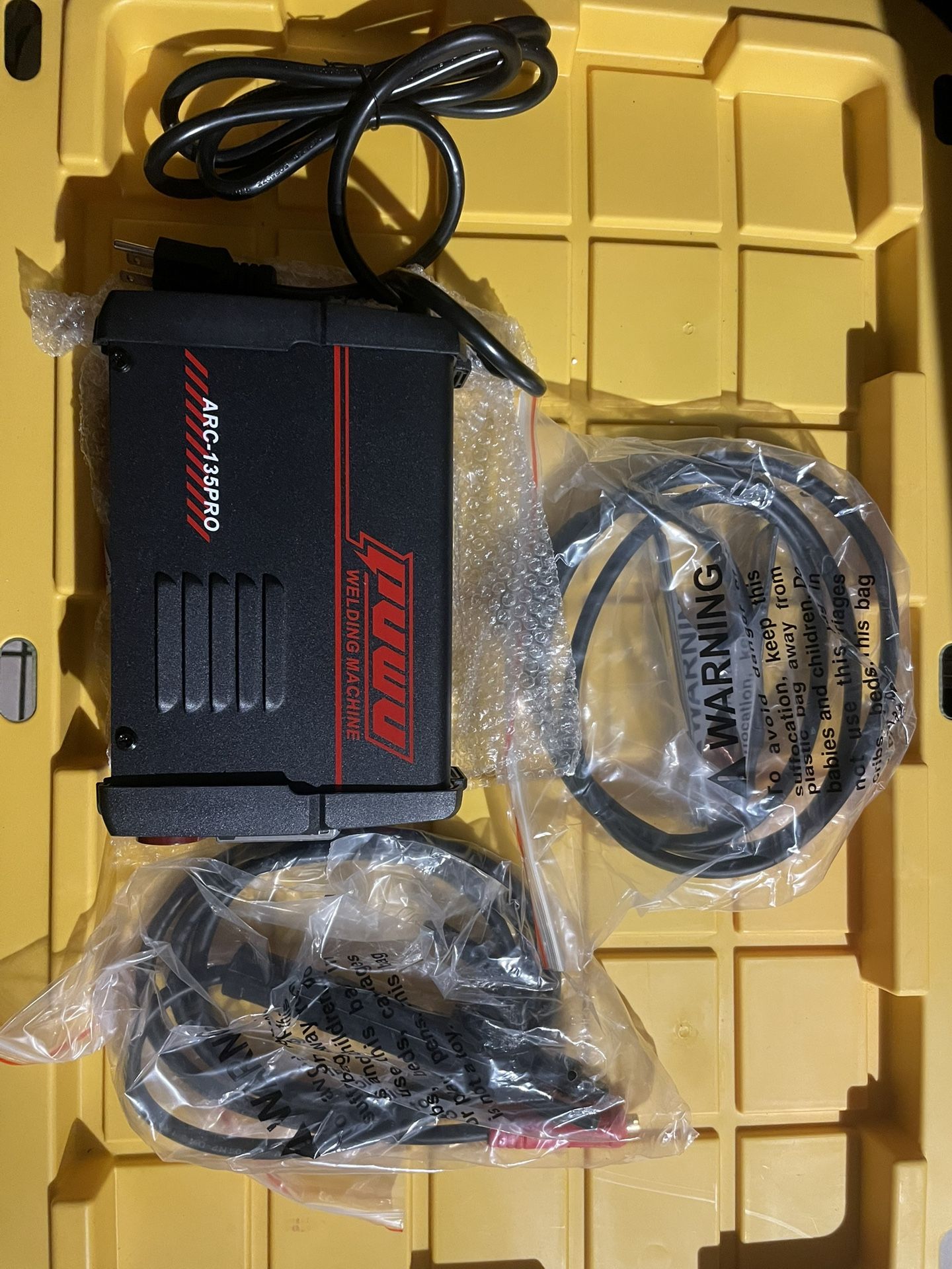 MINI 110V 135A Arc Welder - Digital Welding Machine with Overheat Protection, Electrode, Digital Screen, Quick Connector, Hot Start, and Advanced
