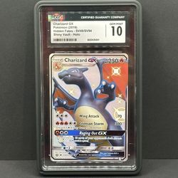 Charizard GX Hidden Fates CGC 10