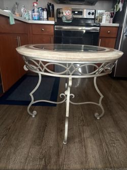 Glass / Brass design round table