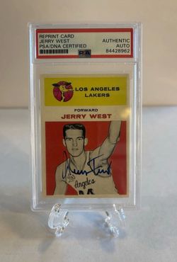Fleer Reprint - Jerry West (RC) #43 PSA/DNA Authentic Autograph