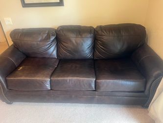 FREE Brown leather couch