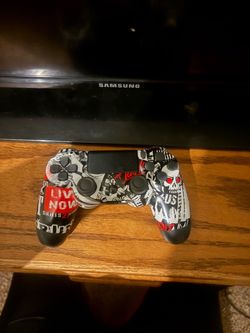 PS4 Controller Custom Skull Designing