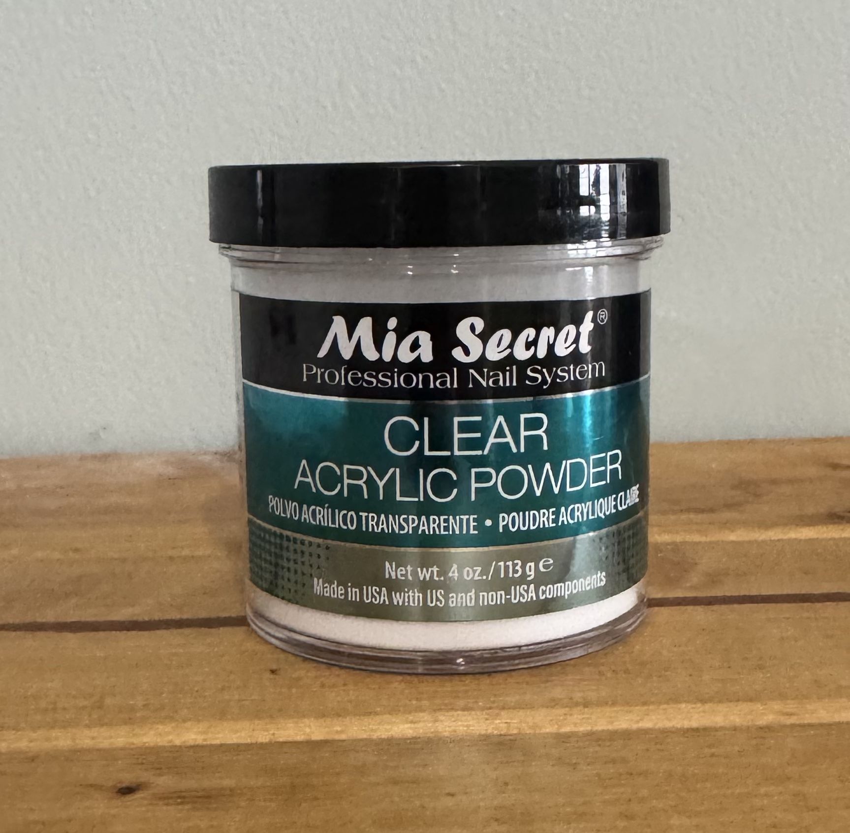 Mia Secret Clear Acrylic Powder 4oz