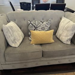 two grey couch’s
