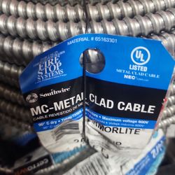 12/3 MC-AL Metal Clad Wire 250ft Roll 