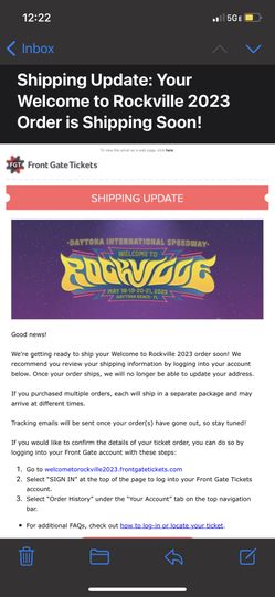 Rockville Daytona Tickets