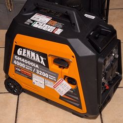 GENMAX
4000-Watt Recoil Start Gasoline Powered Inverter Generator Light-Weight and Quiet 