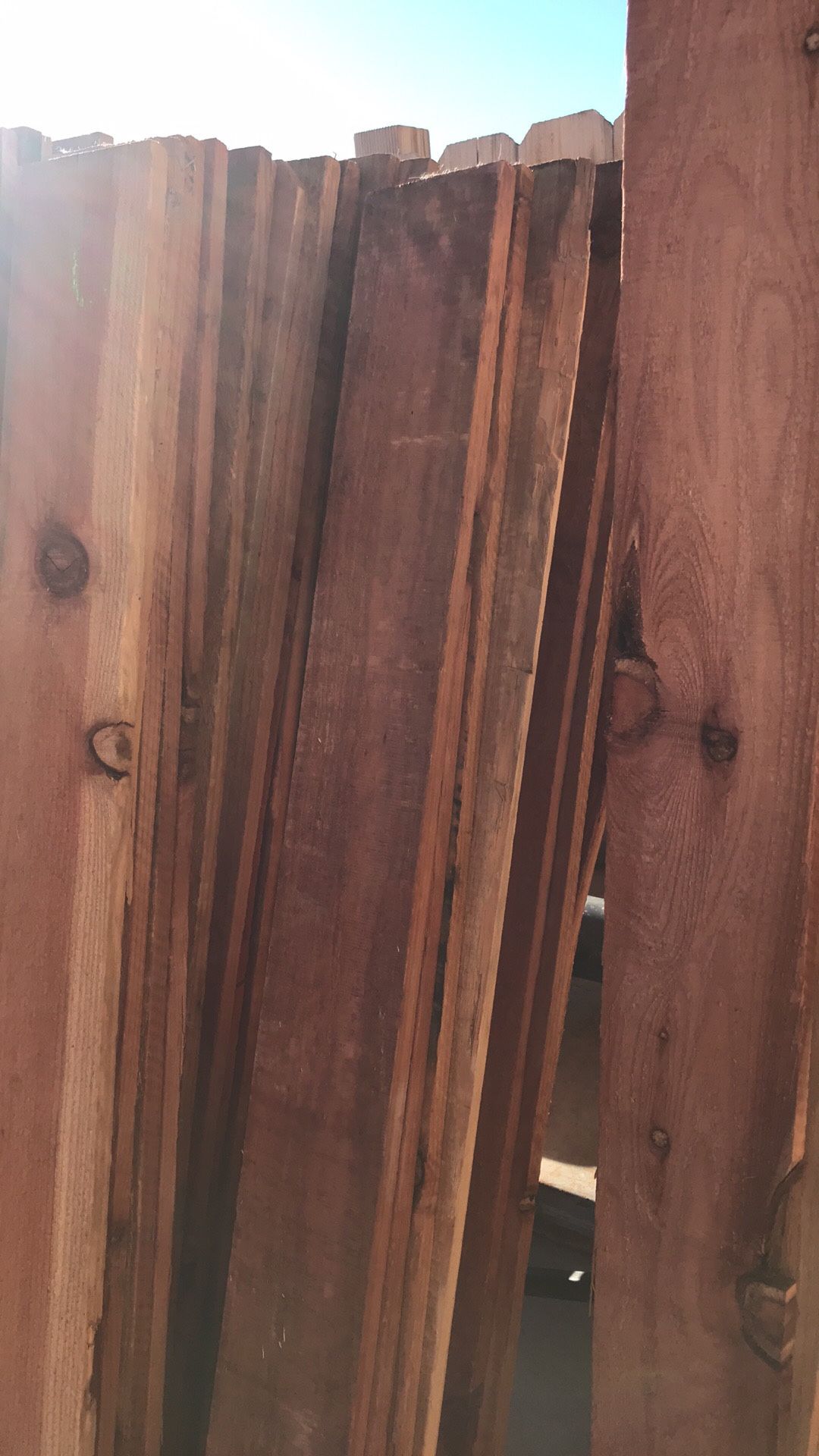 Redwood Fence Pickets