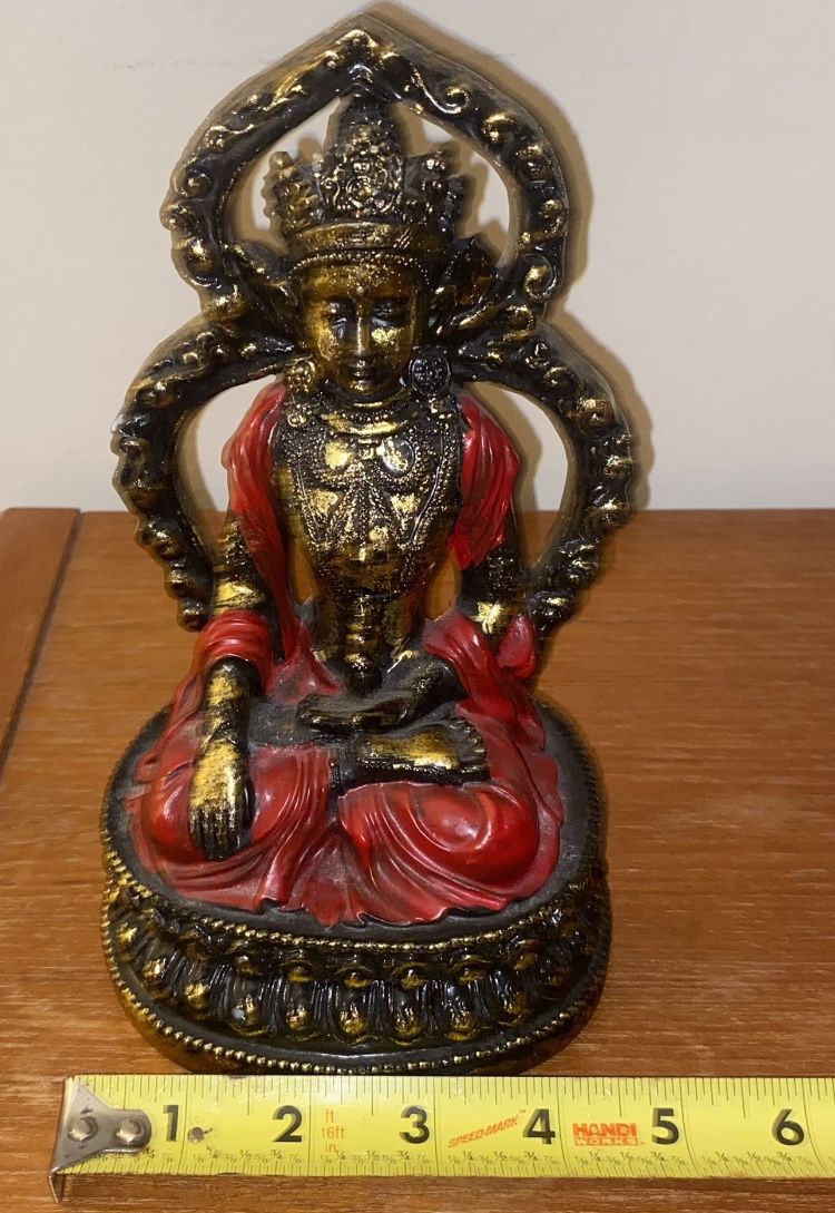 VINTAGE BUDDHIST FIGURINE STATUE