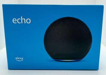 Amazon Echo (4th Gen) Smart Speaker with Alexa Charcoal Black New Sealed in Box