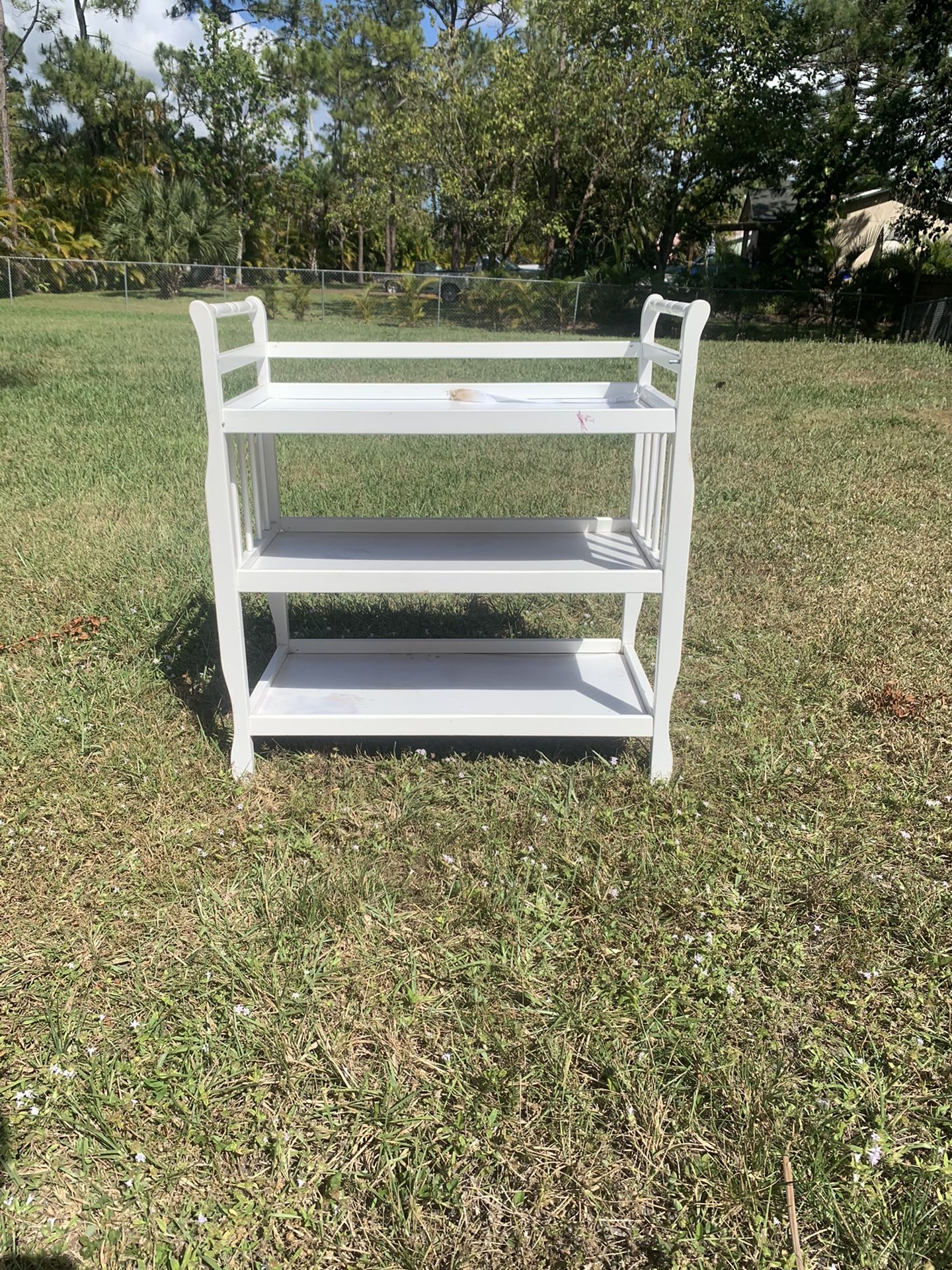 Small changing table/ shelf
