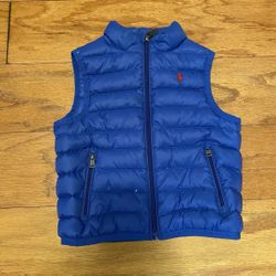 Polo Ralph Lauren Toddler Kid’s Unisex Blue Down Puffer Down Vest 2T