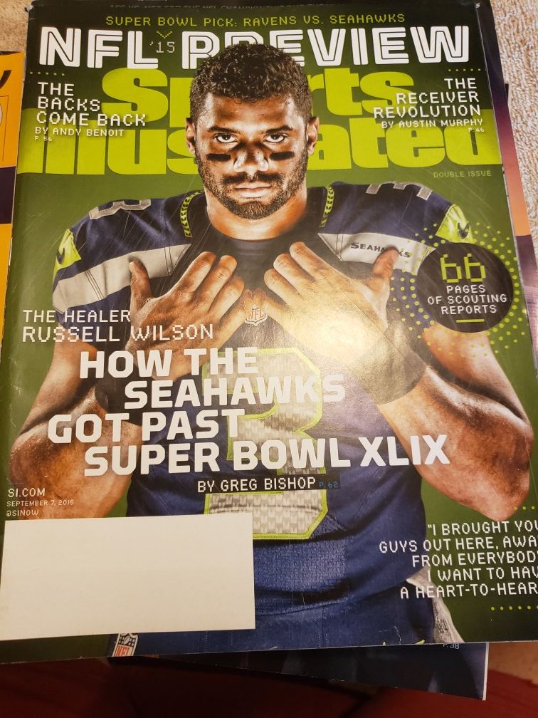 Seahawks SI's and Super Bowl Program,