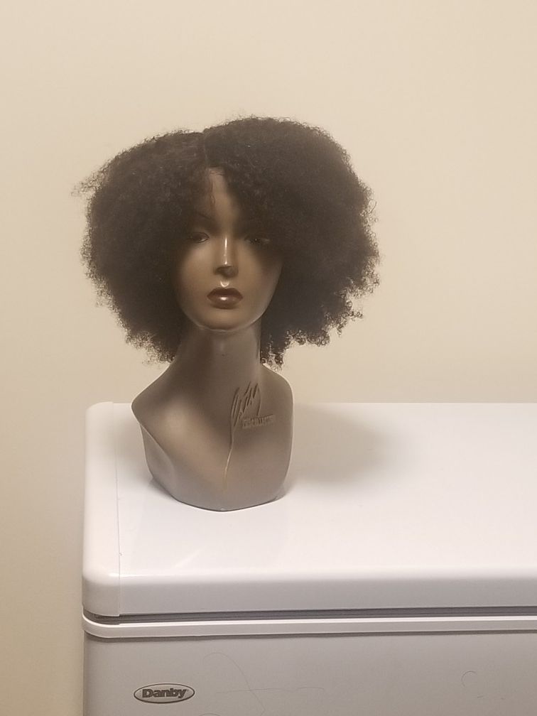 8" Brazilian human hair Afro