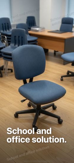 Grey Armless side chair