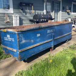 Big Industrial Wooden Cart 