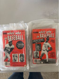 Who’s Who In Baseball Books 80’s