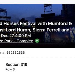 Mumford & Sons And Lord Huron Tickets