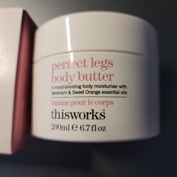 this works perfect legs body butter NEW in box