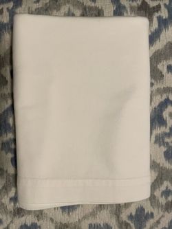 Rectangular White Linen Tablecloth, 4.5’ x 9’’