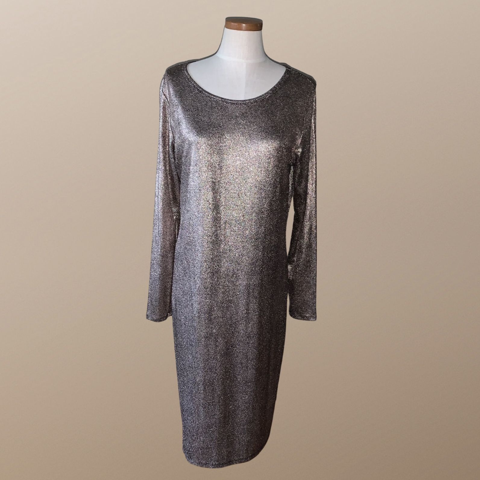 LULAROE Gold Metallic Dress Size XL