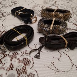 5 Women's Belts - Never Worn. Just Like New