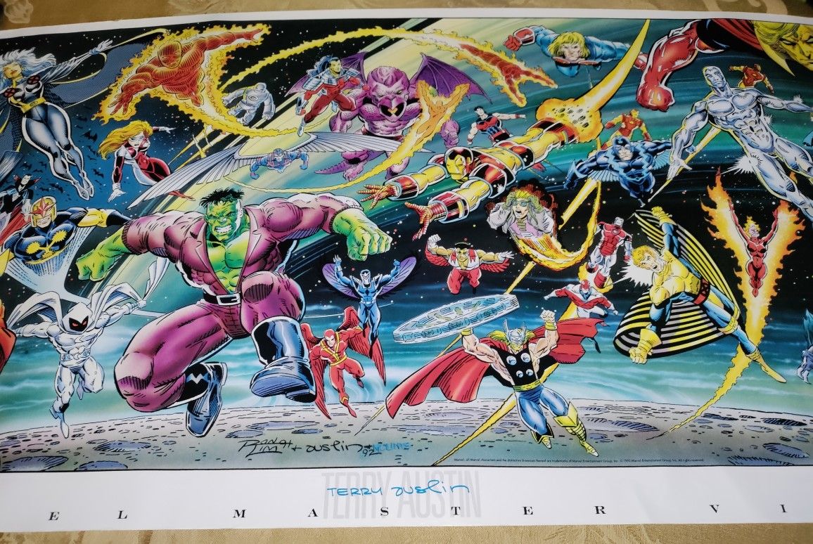 Vintage Disney Marvel Poster