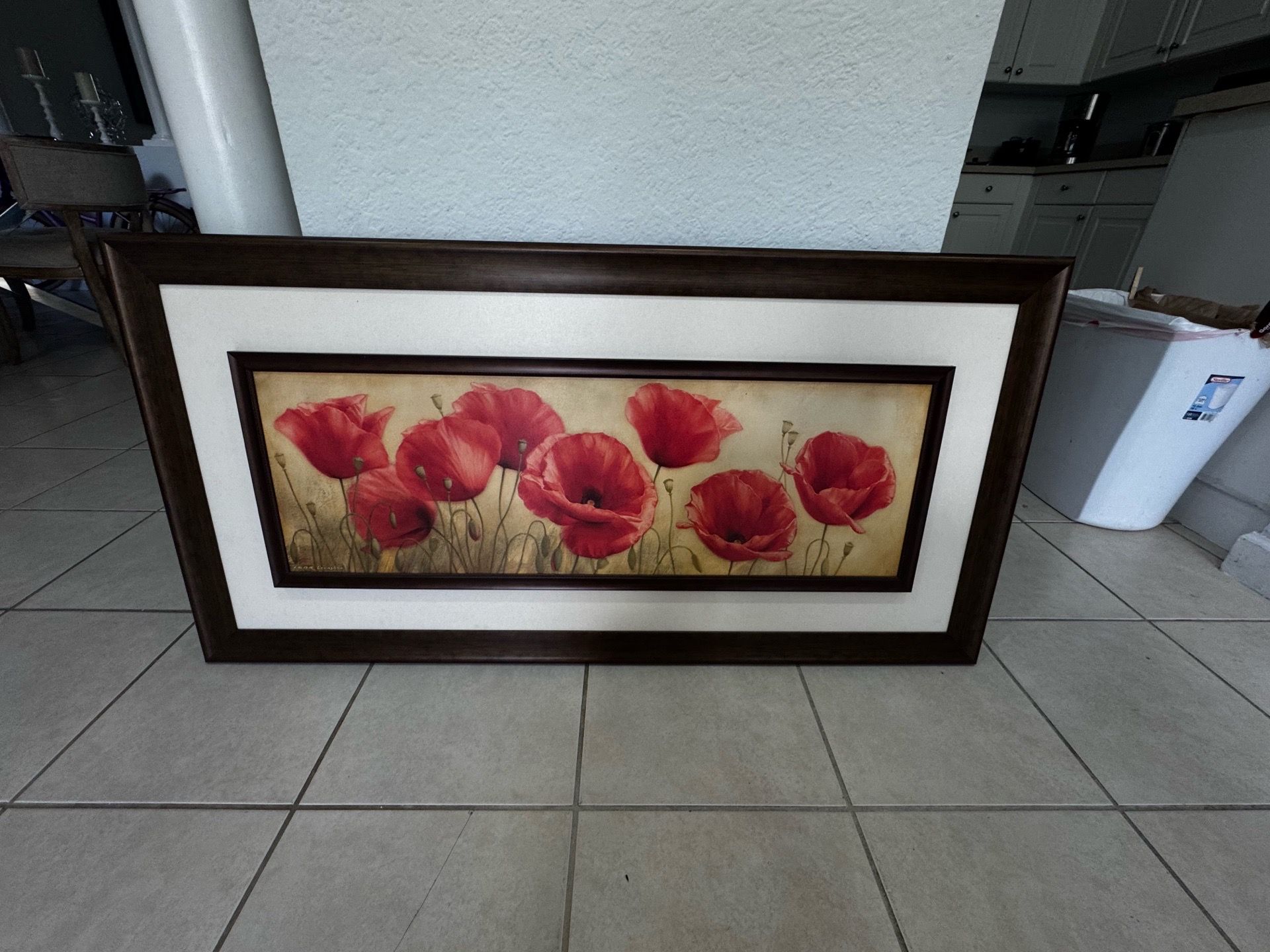 Flower painting 48”X24” . Good Condition