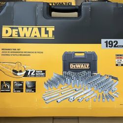 DEWALT(BRAND NEW*****) 192 Pcs. Mechanics Tool Set, 1/2, 1/4, 3/8 Socket Set, SAE and Metric Socket