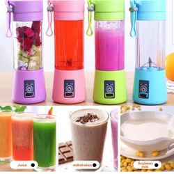 Portable Blender USB Rechargeable Juicer Cup Smoothies Mixer Fruit Machine