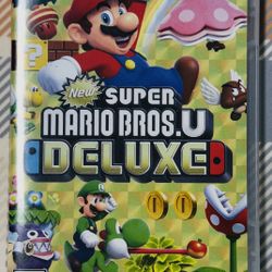 New Super Mario Bros. U Deluxe Nintendo Switch Game Tested Works Fast Shipping