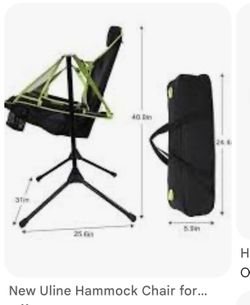Brand new Uline chair hammock measurements in the description area