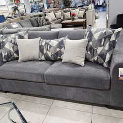 Beautiful Sofa Set ✨ Grey Fabric 