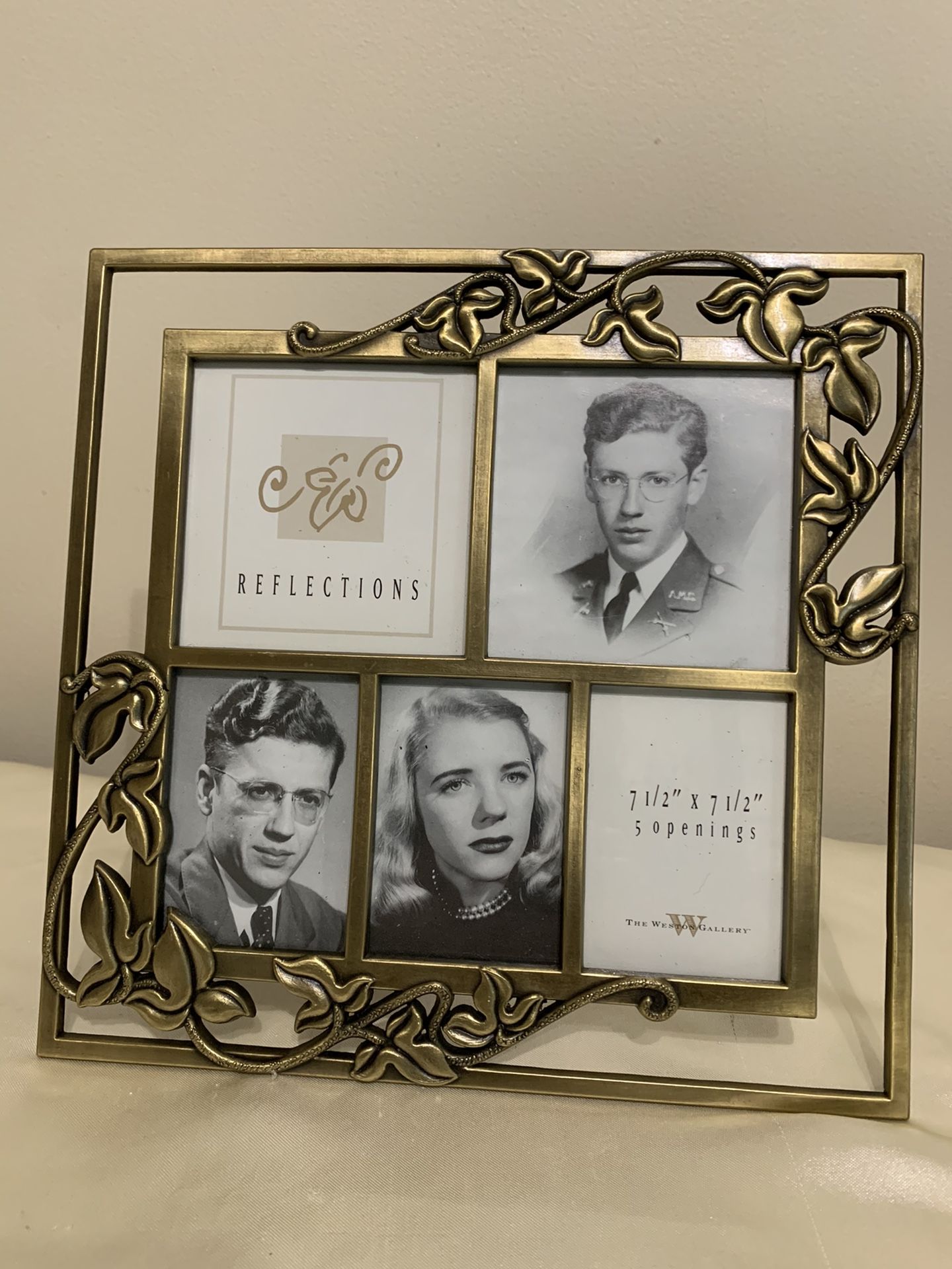 Vintage The Weston Gallery Reflections metal picture frame
