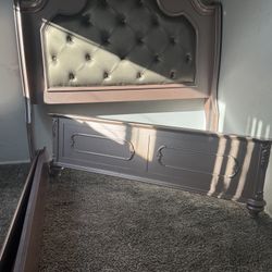 Rose gold Queen Bed 