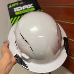 Lift Safety IDAX Full Brim - Vented Hard Hat, White HIDV-24V