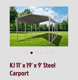 Steel Carport 11x19