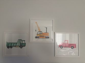 Pottery Barn Kids Wall Art (Trucks)