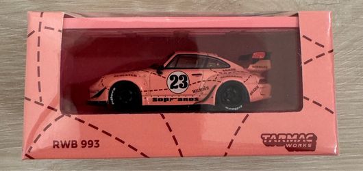 Tarmac Works 1:64 Diecast Porsche RWB 993 Sopranos “Pink Pig”