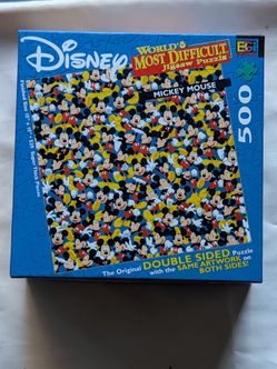 Retro Disney's Mickey Mouse: World's Most Difficult Double Sided Jigsaw Puzzle