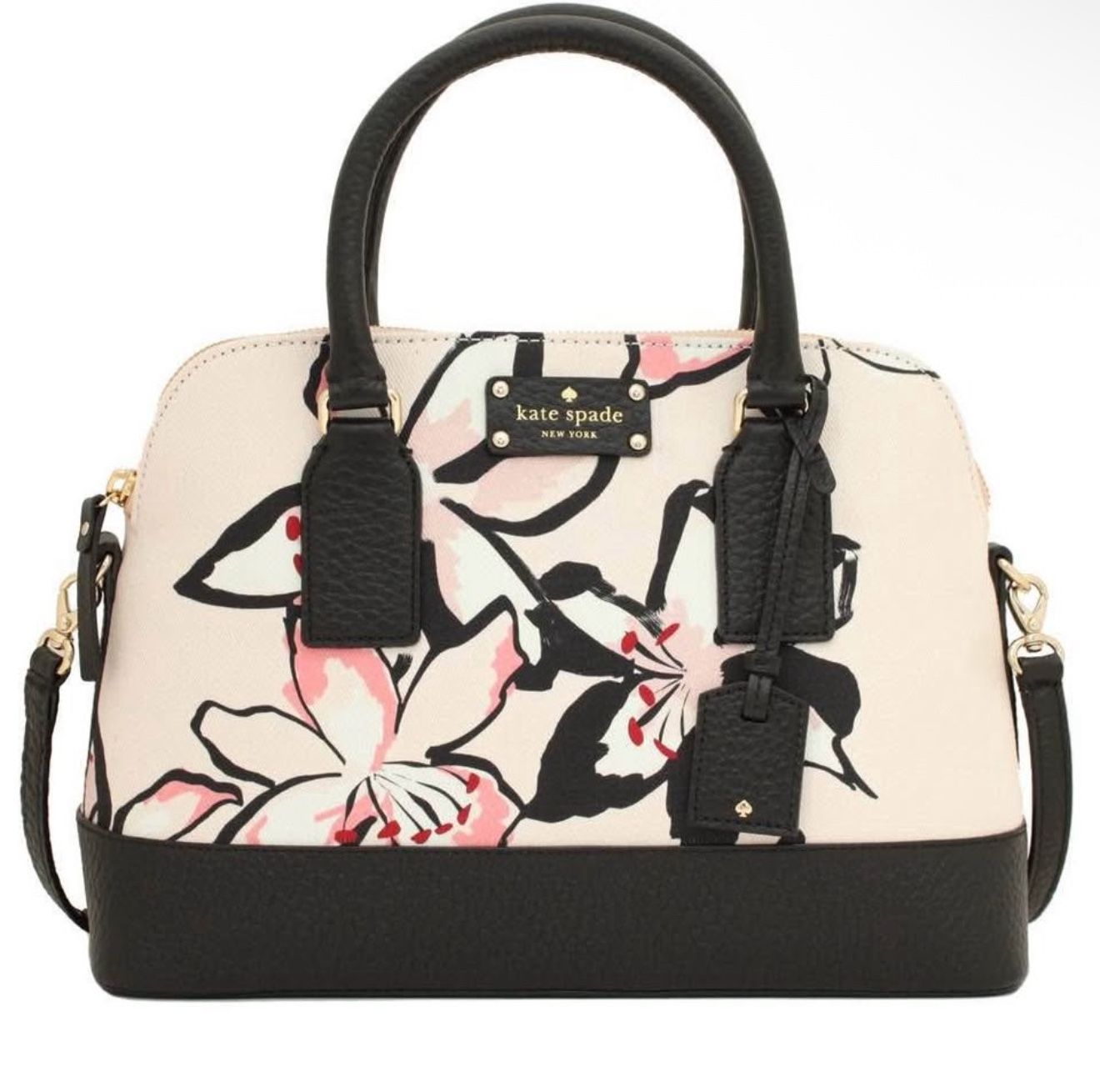 Kate Spade Bay Street Floral Small Rachelle Bag- Antilles Bubbles Tiger Lily Floral