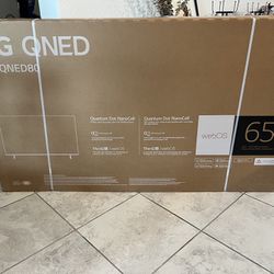 LG 65QNED80 65” Smart 4k TV, brand new sealed in box
