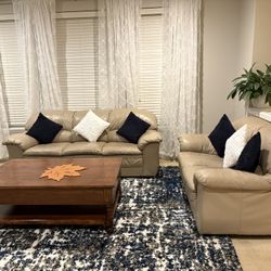 Genuine Leather Sofa & Loveseat