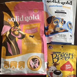 New Solid Gold Dog Food+topper+treats