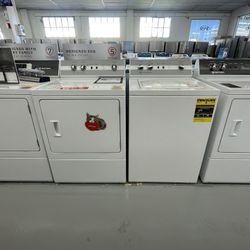 Speed Queen  Set 3.19 Cu Ft Washer And 7.0 Cu Ft Dryer Gas / 5 Year Warranty 